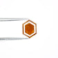 1.80 CT Elongated Hexagon Cut 8.20 MM Fancy Orange Diamond For Engagement Ring
