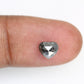 1.15 Carat 6.0 MM Heart Shape Salt And Pepper Diamond For Engagement Ring