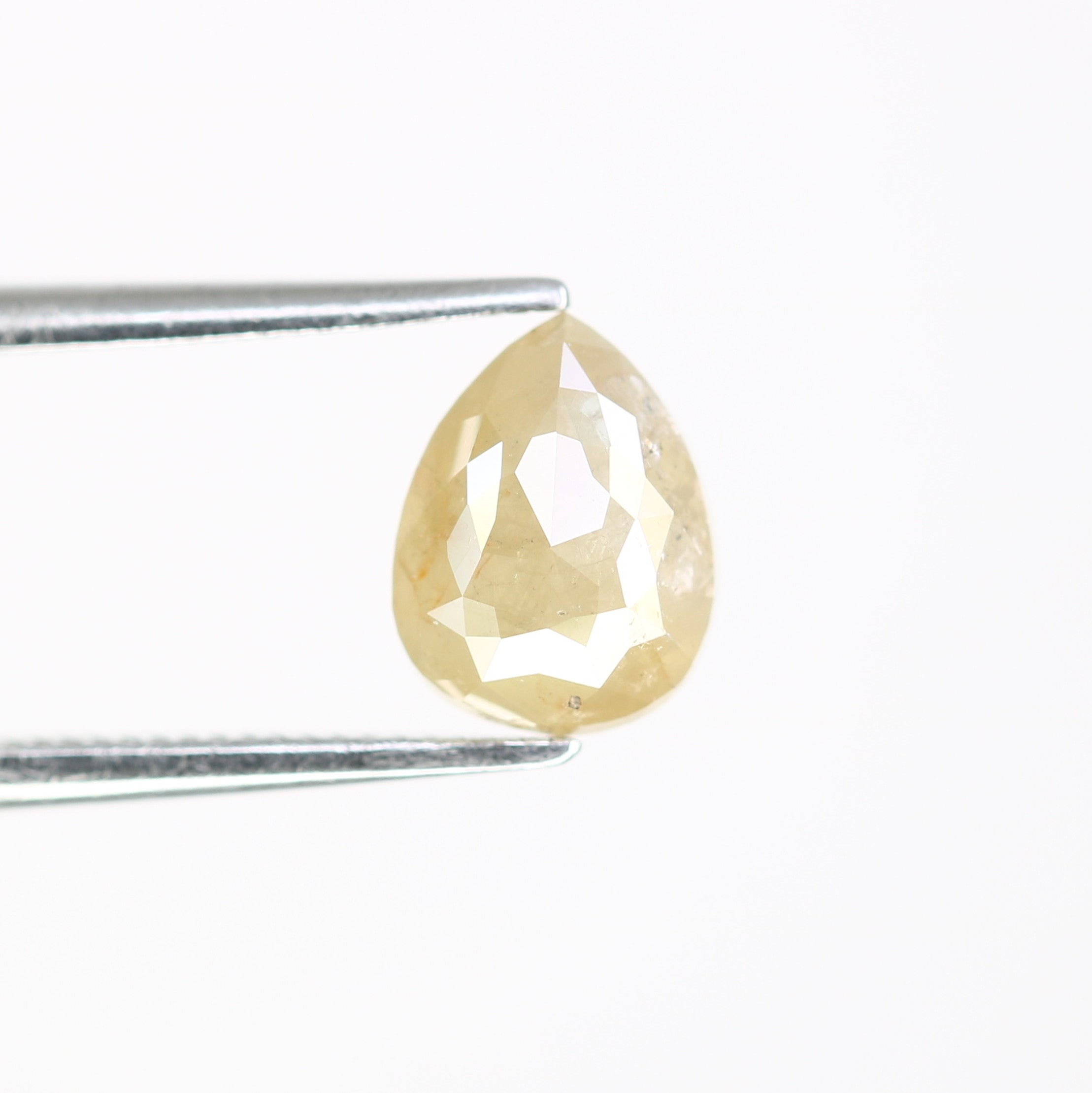 1.23 CT Natural Grey 7.60 MM Pear Shaped Loose Diamond For Fancy Ring