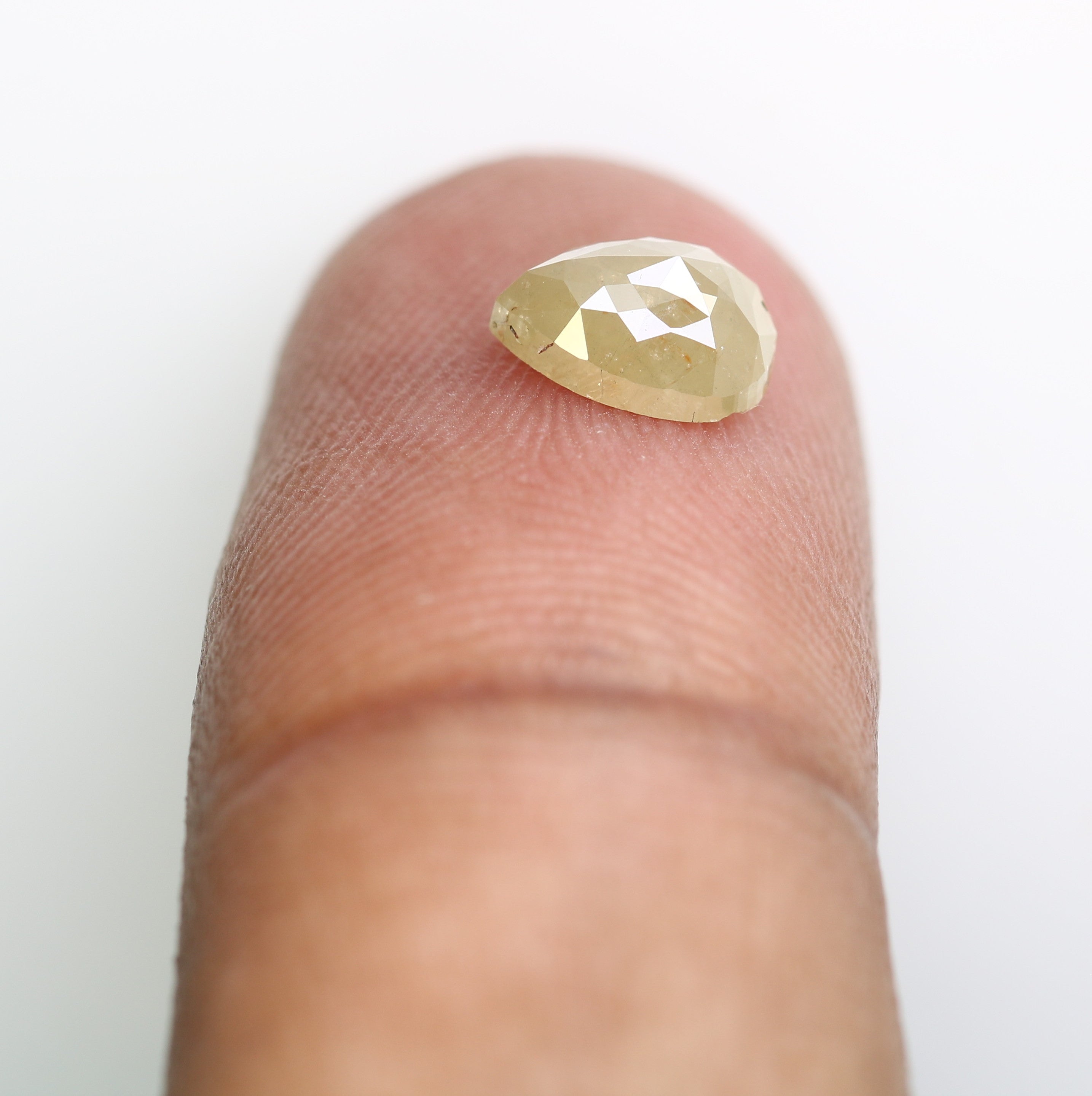 1.23 CT Natural Grey 7.60 MM Pear Shaped Loose Diamond For Fancy Ring