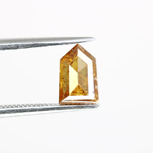 0.87 CT Bullet Shape Natural Orange 7.30 MM Loose Fancy Diamond For Designer Ring - JayKrishna Diamond