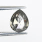 0.90 Carat Pear Shaped Loose Salt And Pepper Diamond For Diamond Pedant