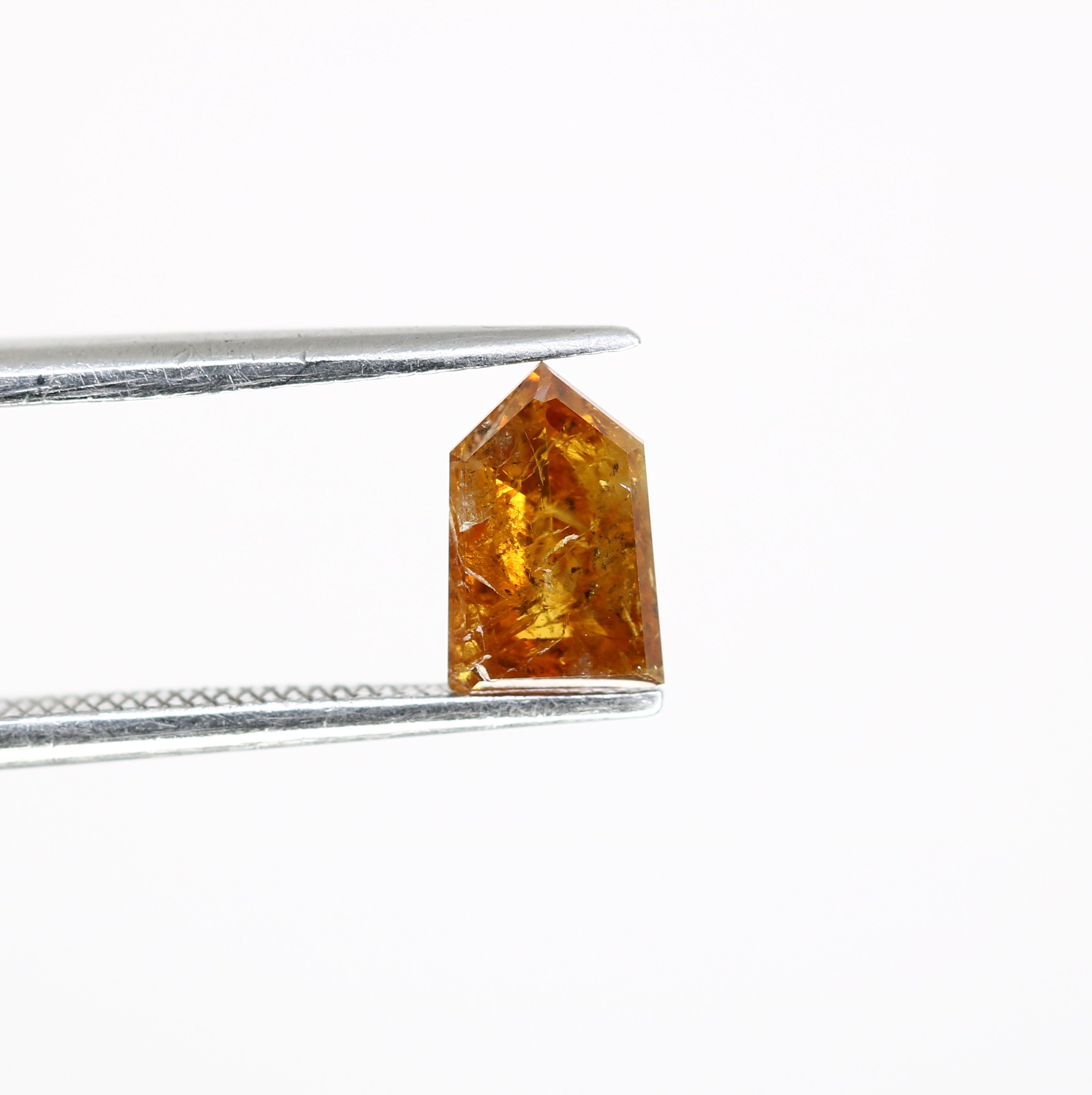 0.87 CT Bullet Shape Natural Orange 7.30 MM Loose Fancy Diamond For Designer Ring