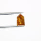 0.87 CT Bullet Shape Natural Orange 7.30 MM Loose Fancy Diamond For Designer Ring