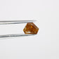 0.70 CT Triangle Shape 4.60 MM Orange Fancy Natural Diamond For Wedding Ring