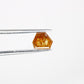 0.69 Carat 4.90 MM Orange Fancy Triangle Shape Natural Diamond For Wedding Ring