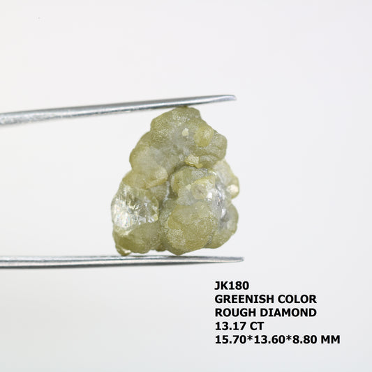13.17 CT Greenish Rough Uncut Diamond For Engagement Ring