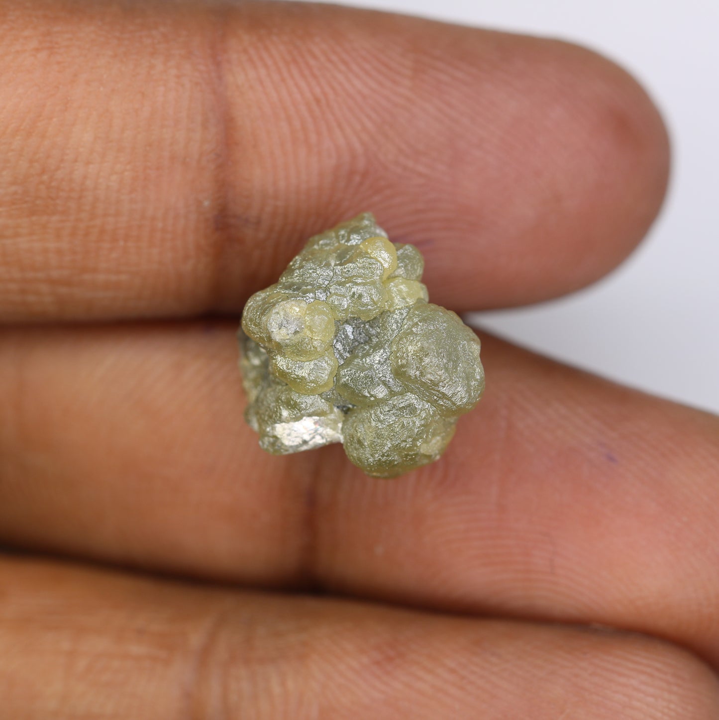 14.10 CT Uncut Raw Greenish Rough Diamond For Engagement Ring