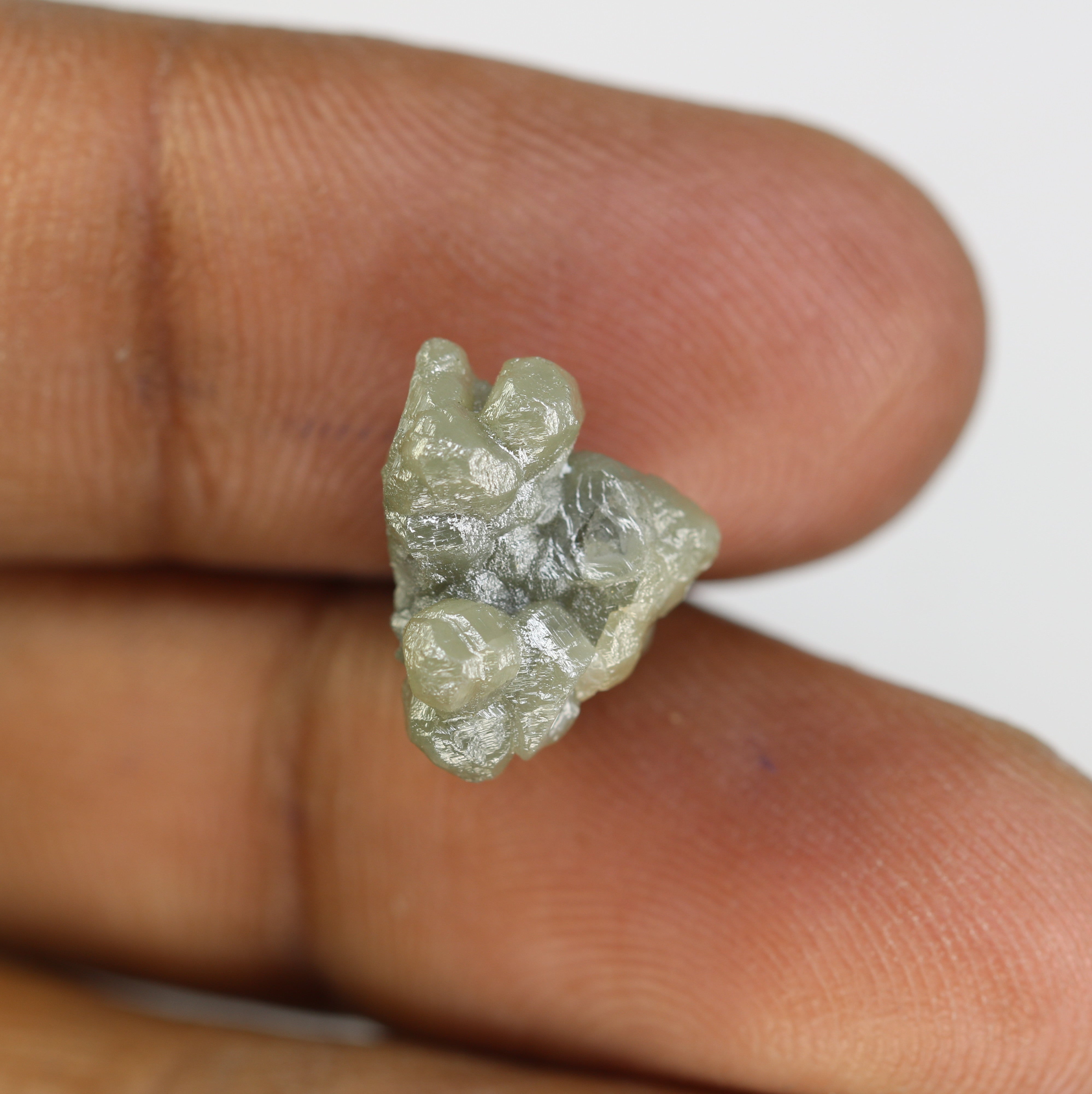 9.46 CT Greenish Rough Raw Uncut Diamond For Engagement Ring