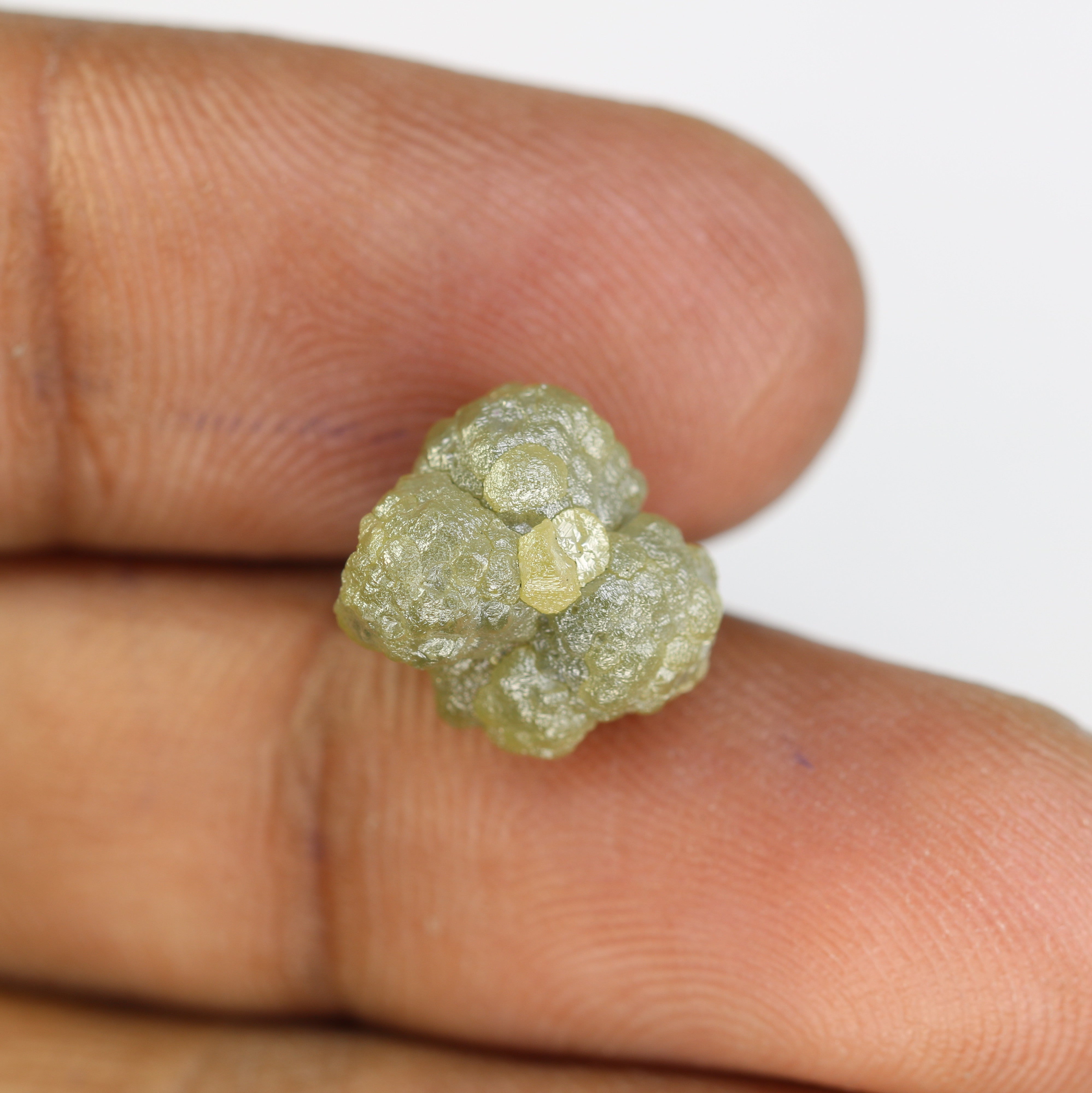 8.85 CT Rough Irregular Cut Raw Greenish Diamond For Engagement Ring
