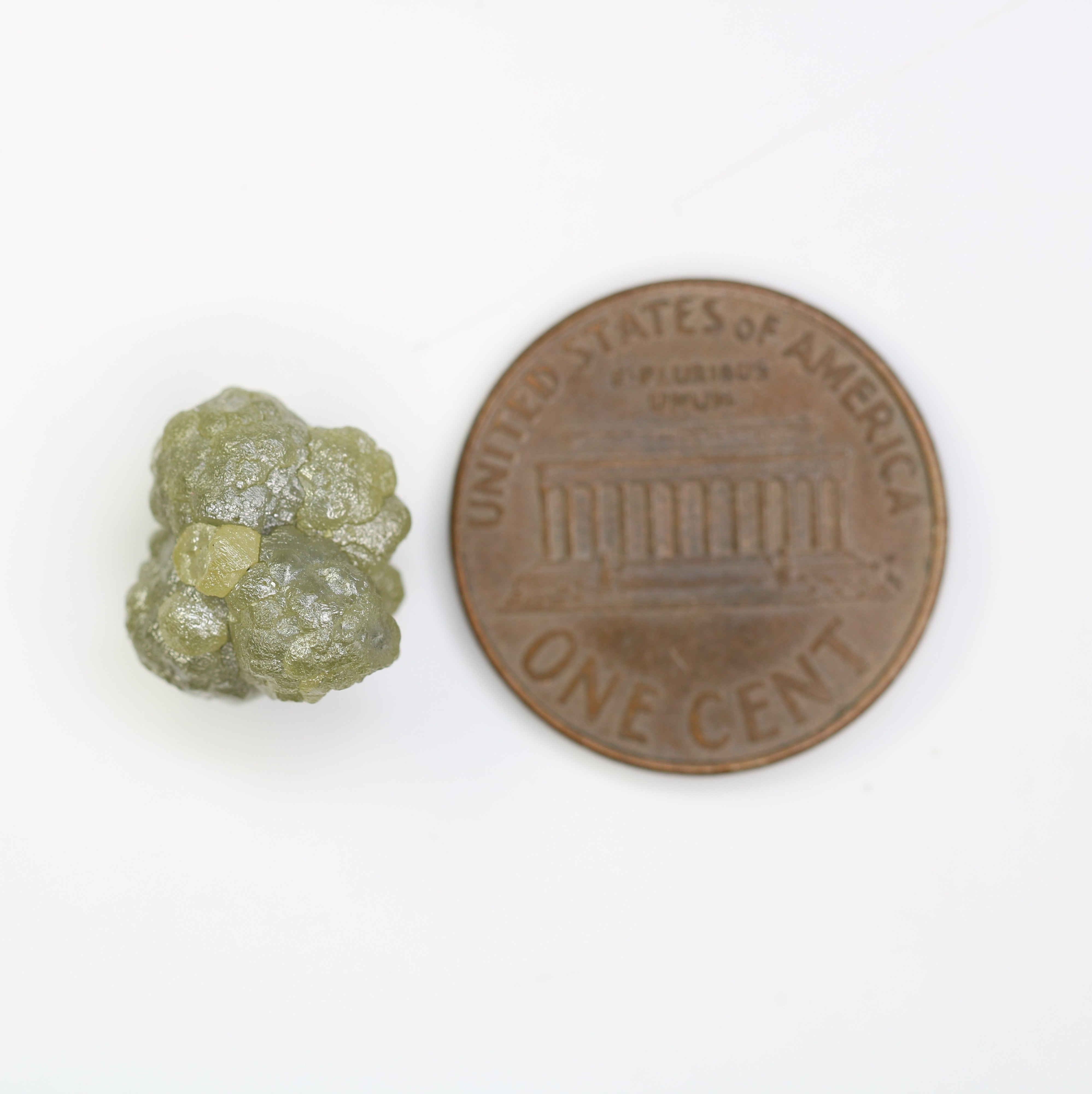 8.85 CT Rough Irregular Cut Raw Greenish Diamond For Engagement Ring