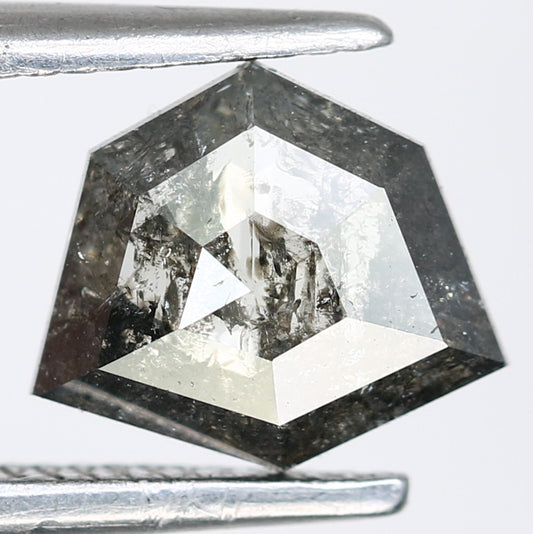0.71 CT Loose Natural Salt And Pepper Geometric Shaped Diamond For Wedding Ring
