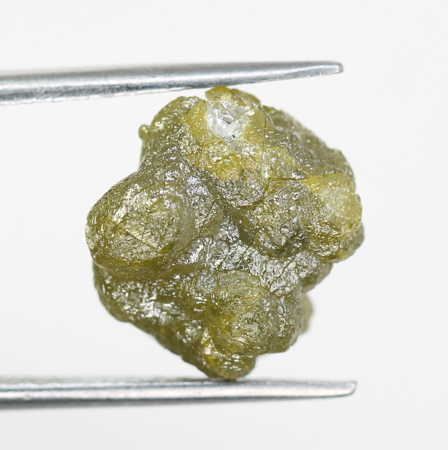 7.09 CT Greenish Rough Irregular Cut Raw Diamond For Engagement Ring