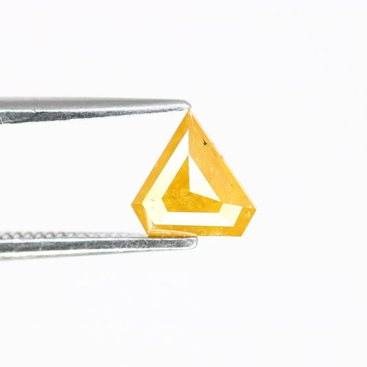 Fancy 0.62 CT Rustic Fancy Yellow Diamond (6.00 MM) in Unique Diamond Shape for Wedding Ring | Elegant Gemstone Jewelry - JayKrishna Diamond
