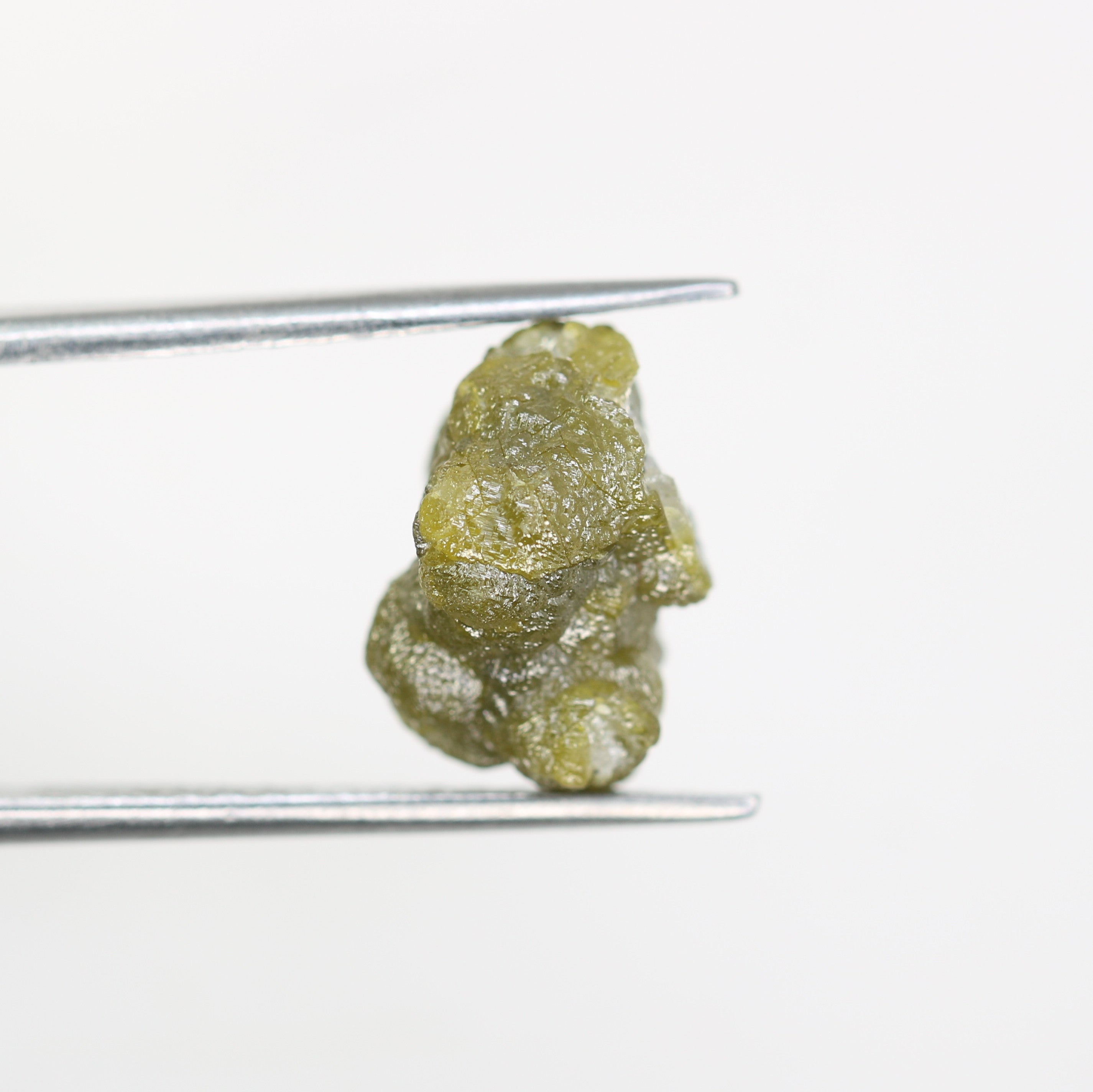 7.09 CT Greenish Rough Irregular Cut Raw Diamond For Engagement Ring