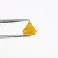 0.62 CT Diamond Shape Loose Rustic Fancy Yellow 6.00 MM Diamond For Wedding Ring