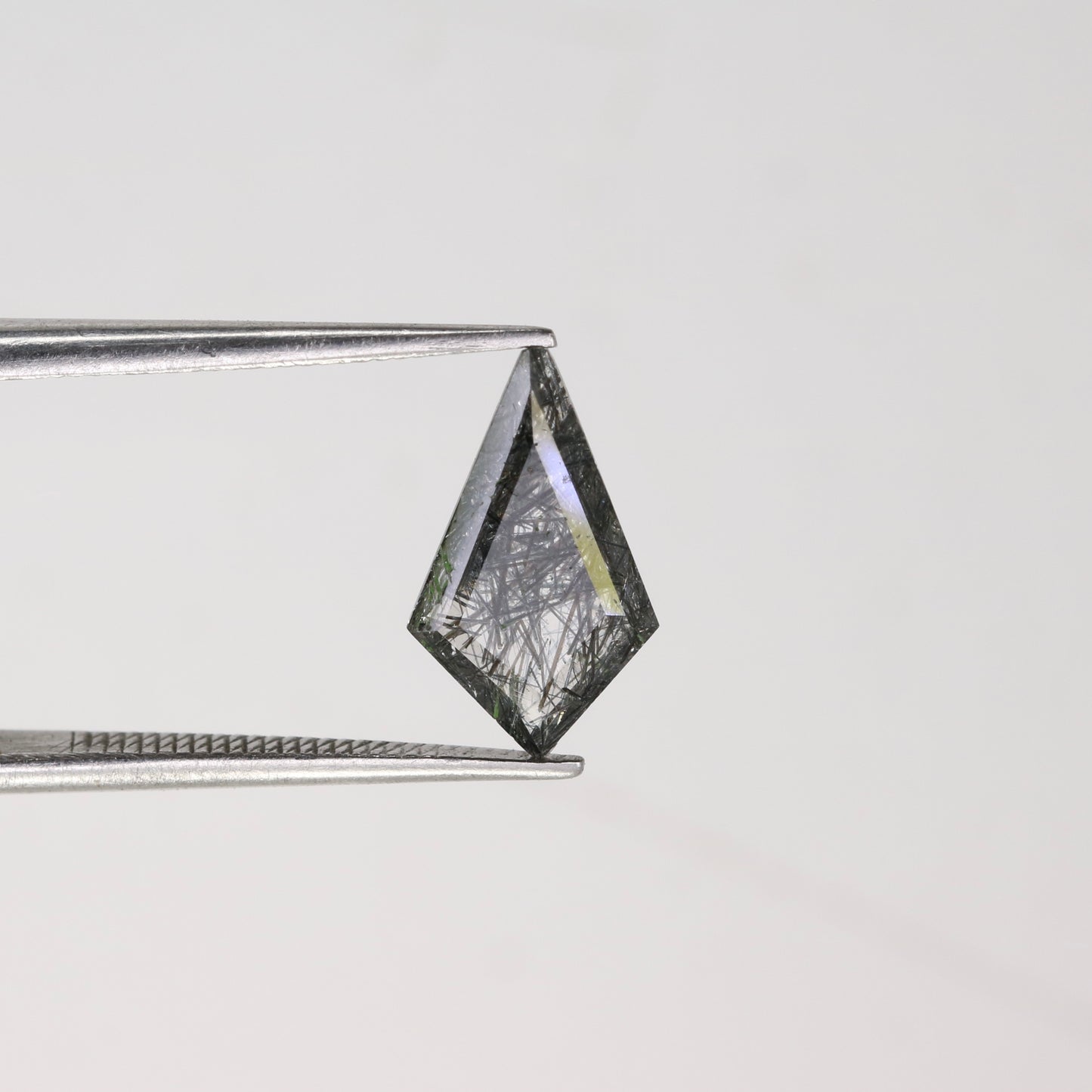 1.29 CT Black Rutile Polished Kite Shape 7.00 MM Natural Gemstone For Wedding Ring
