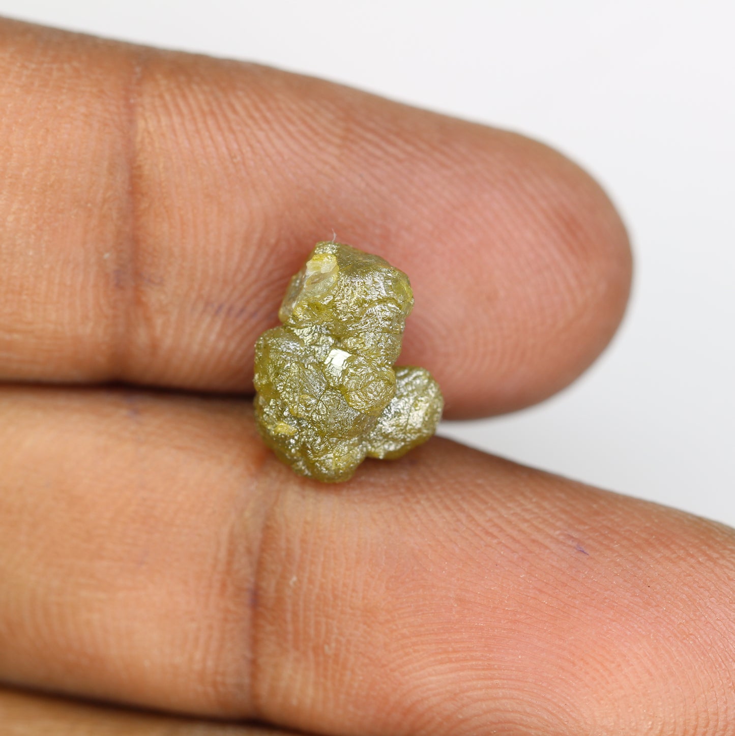 5.74 CT Uncut Raw Greenish Rough Diamond For Engagement Ring