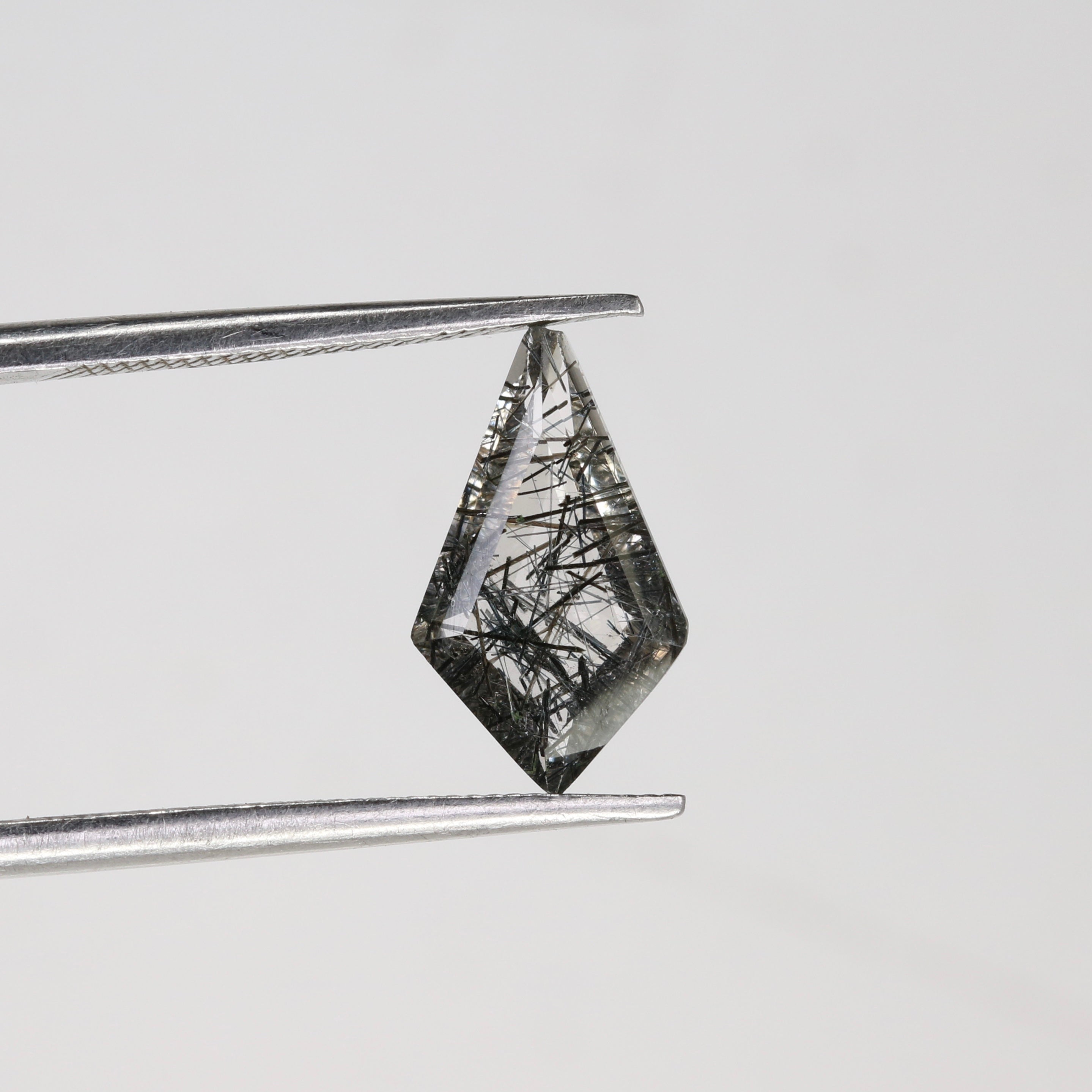 1.29 CT 6.90 MM Kite Shape Black Rutile Fancy Natural Gemstone For Engagement Ring