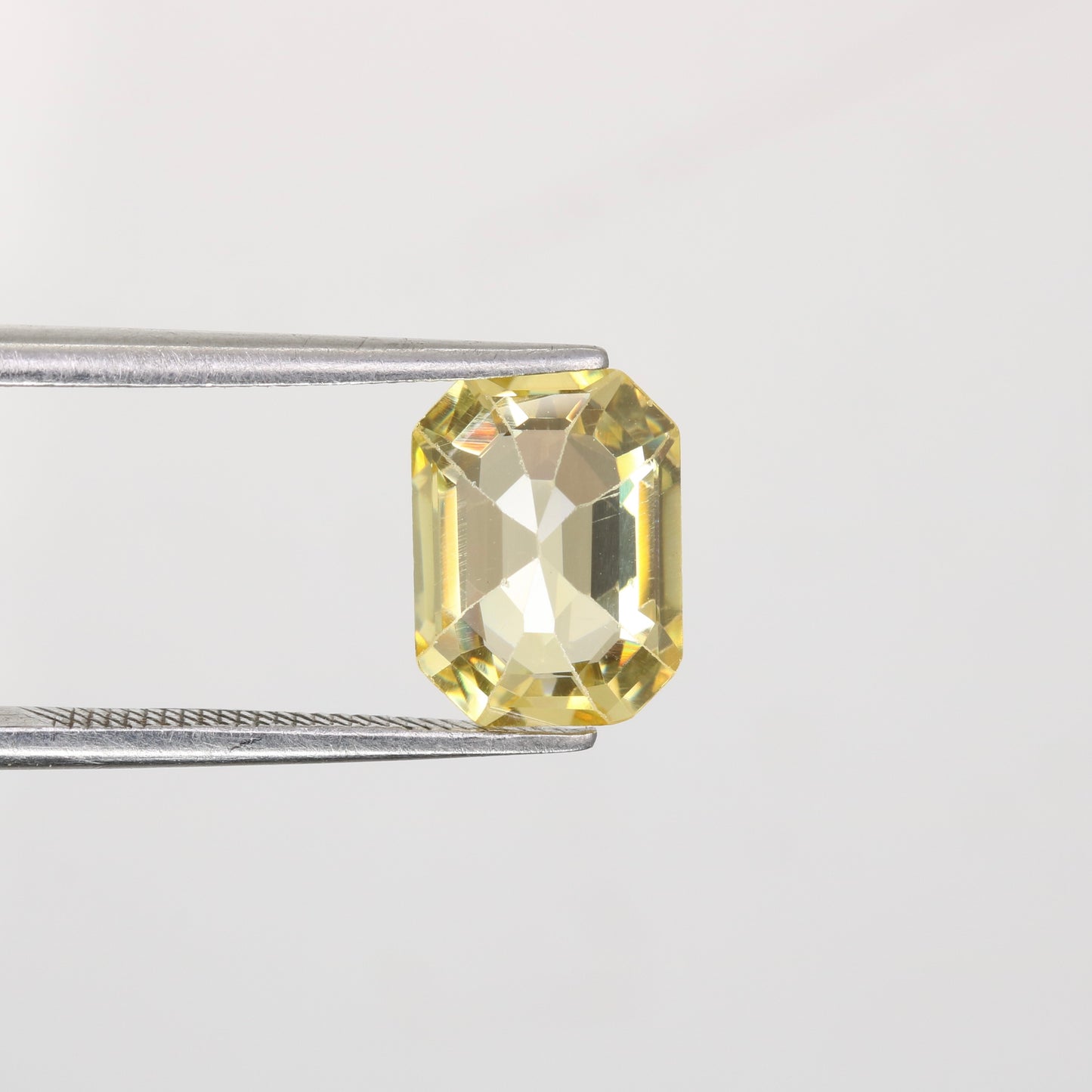 4.21 CT 7.00 MM Natural Yellow Citrine Emerald Shape Gemstone For Wedding Ring - JayKrishna Diamond
