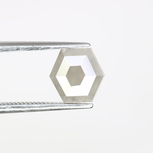 1.00 CT Geometric Shape Grey 7.00 MM Natural Diamond For Engagement Ring - JayKrishna Diamond