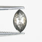 0.34 Carat 6 MM Marquise Shaped Natural Loose Salt And Pepper Diamond Ring