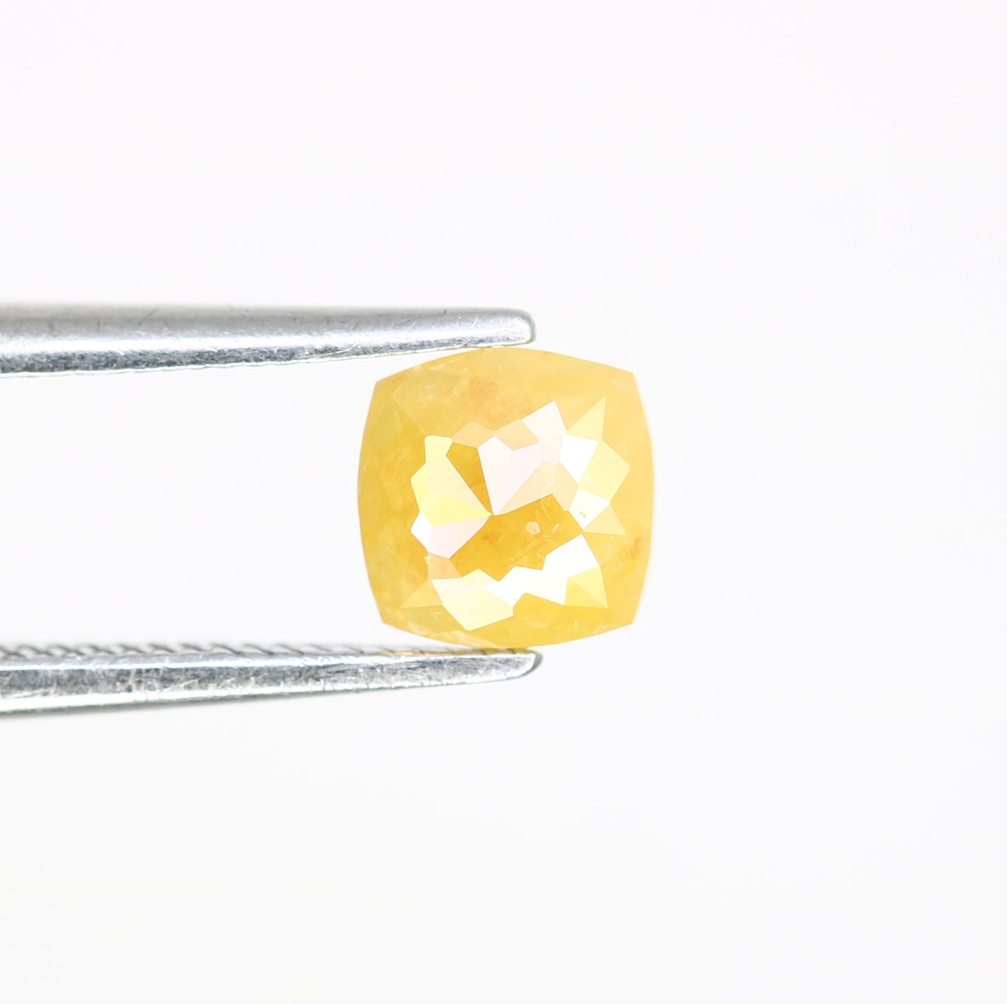 0.52 CT 5.20 MM Cushion Shape Yellow Fancy Diamond For Designer Ring