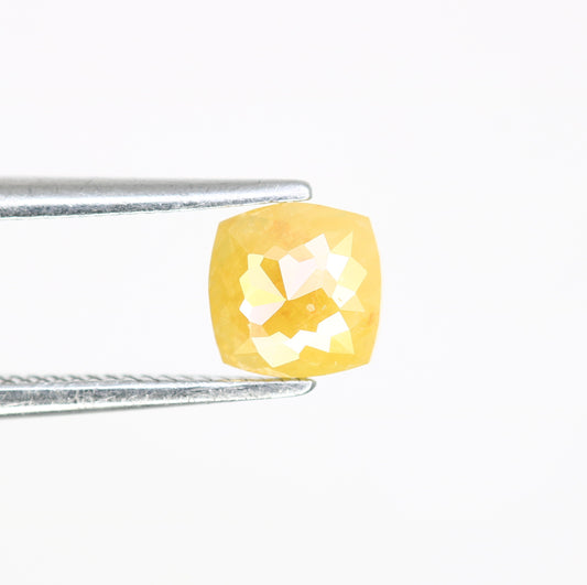 0.52 CT 5.20 MM Cushion Shape Yellow Fancy Diamond For Designer Ring