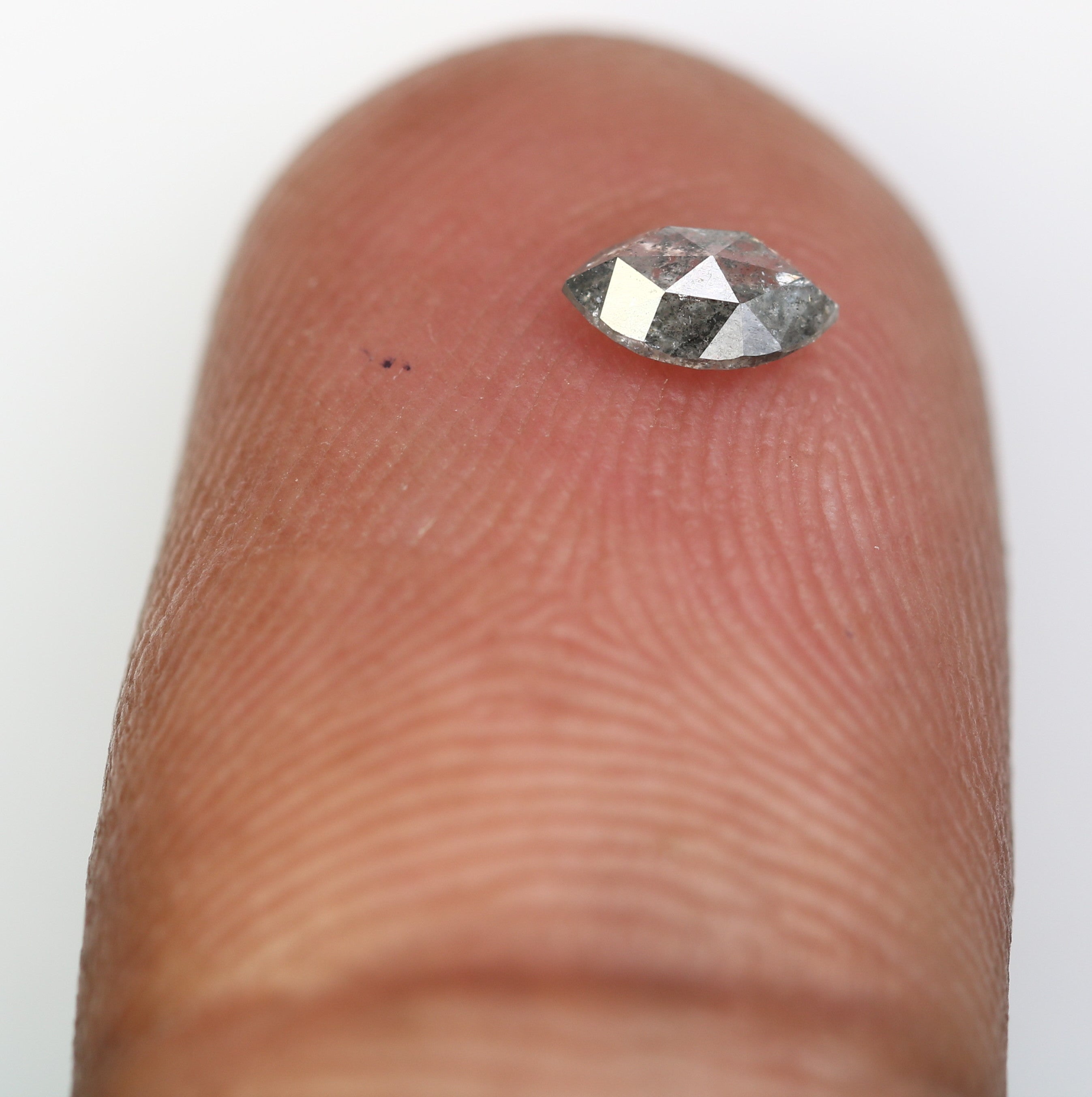 0.30 Carat Loose Marquise Shaped Natural Salt And Pepper Diamond For Galaxy Ring