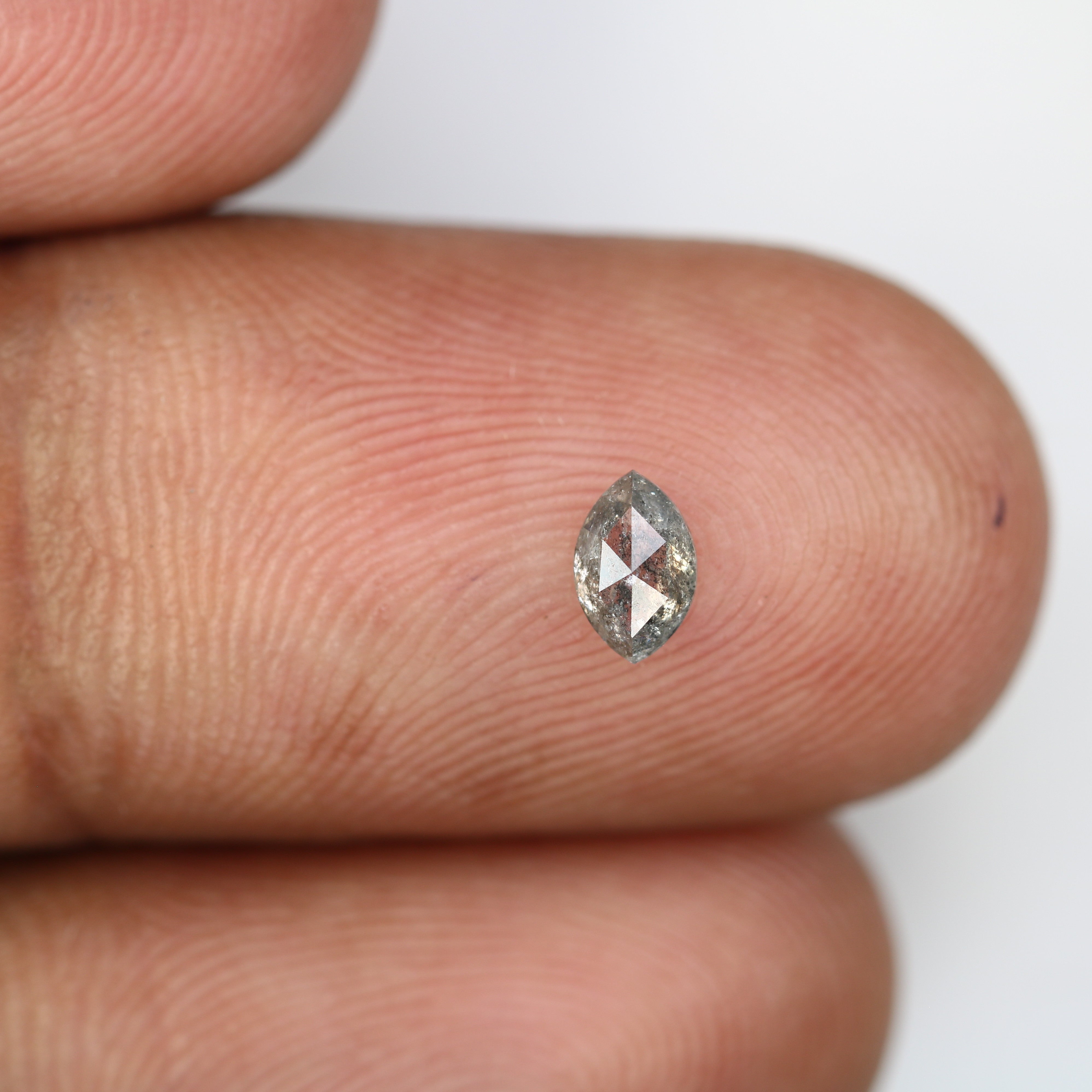 0.30 Carat Loose Marquise Shaped Natural Salt And Pepper Diamond For Galaxy Ring
