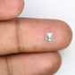 0.92 CT Geometric Shaped 5.20 MM Salt And Pepper Loose Diamond For Wedding Ring