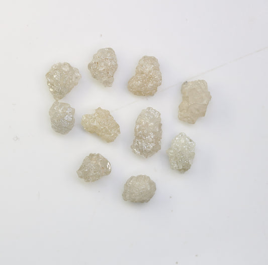 5.40 CT Rough Uncut White Grey Diamond For Engagement Ring - JayKrishna Diamond