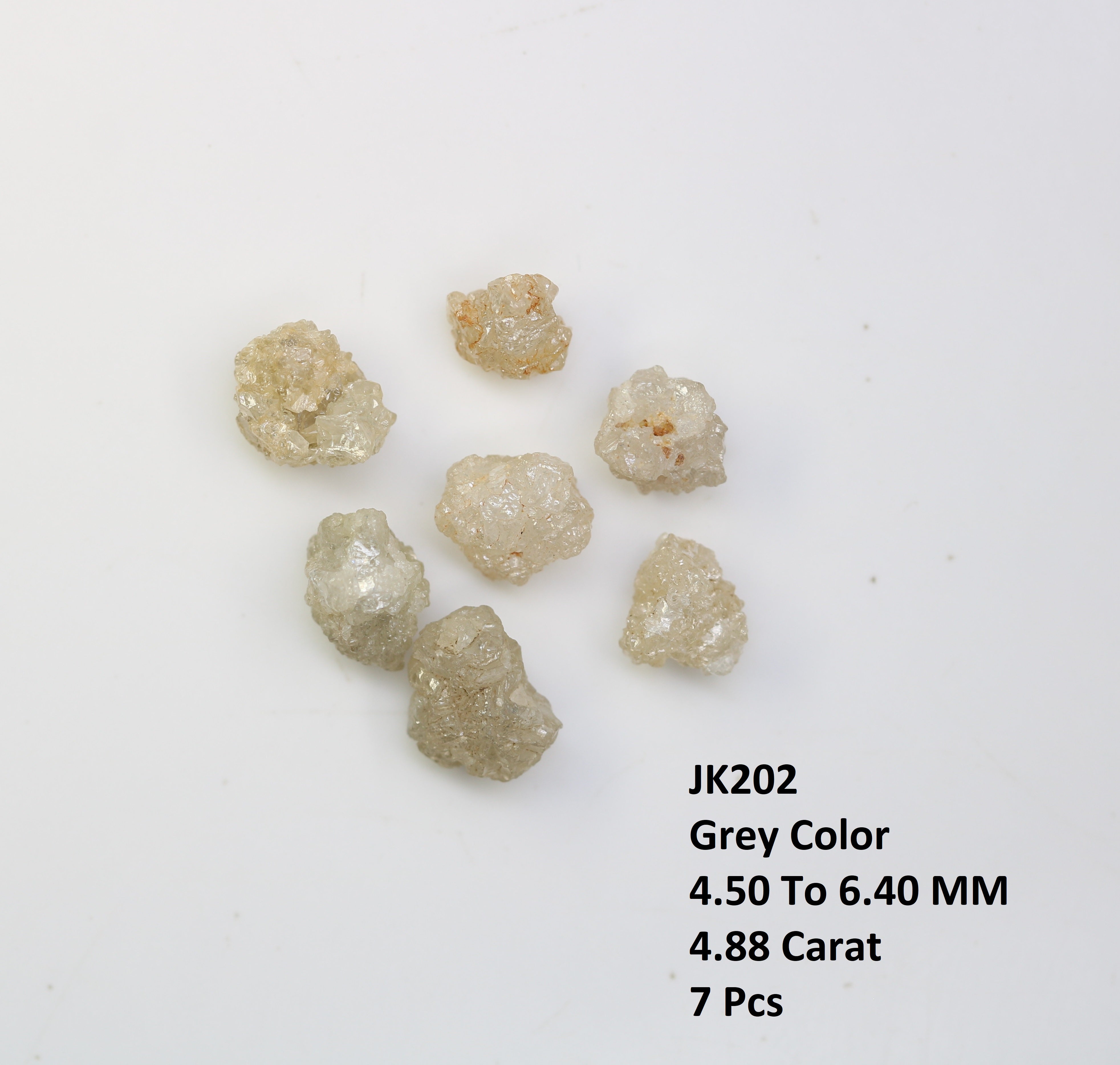 4.88 CT Raw Uncut Grey  Rough Diamond For Engagement Ring
