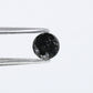 0.38 CT Natural Black Round Rose Cut Diamond For Wedding Ring