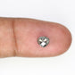 0.90 Carat Heart Shape Salt And Pepper Loose 5.00 MM Diamond For Galaxy Ring