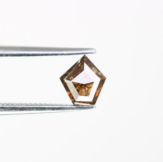 0.64 CT Geometric Shape 5.70 MM Natural Brown Diamond For Engagement Ring