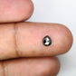 0.66 CT 5.60 MM Natural Fancy Black Pear Cut Diamond For Designer Ring