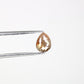 0.99 CT Natural Peach Loose Pear Cut 7.30 MM Diamond For Engagement Ring